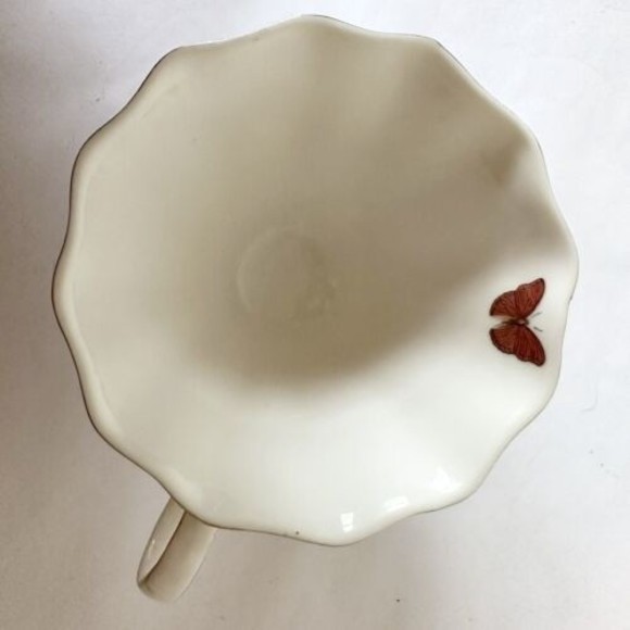 Meritage Set of 2 Coffee Mug/Tea Cups Pink Orange stoneware 19oz -3” Beautiful - Picture 7 of 10